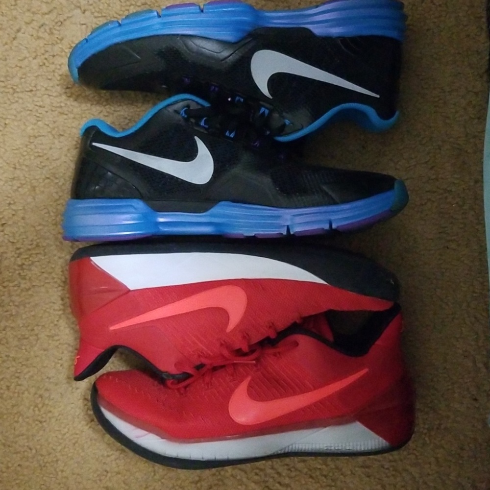 Size 10.5 Nike TR+1 and Size 10 Nike Kobe